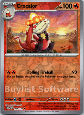 Crocalor [024/182] [Paradox Rift] Reverse Holofoil