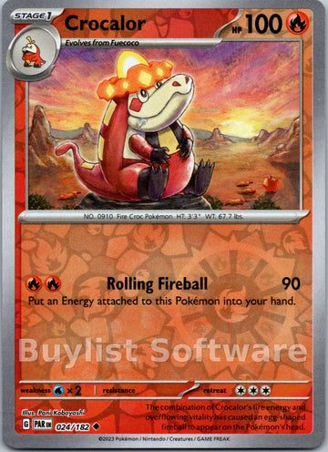 Crocalor [024/182] [Paradox Rift] Reverse Holofoil