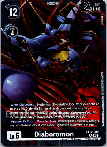 Diaboromon [BT17-059] [Secret Crisis] Foil