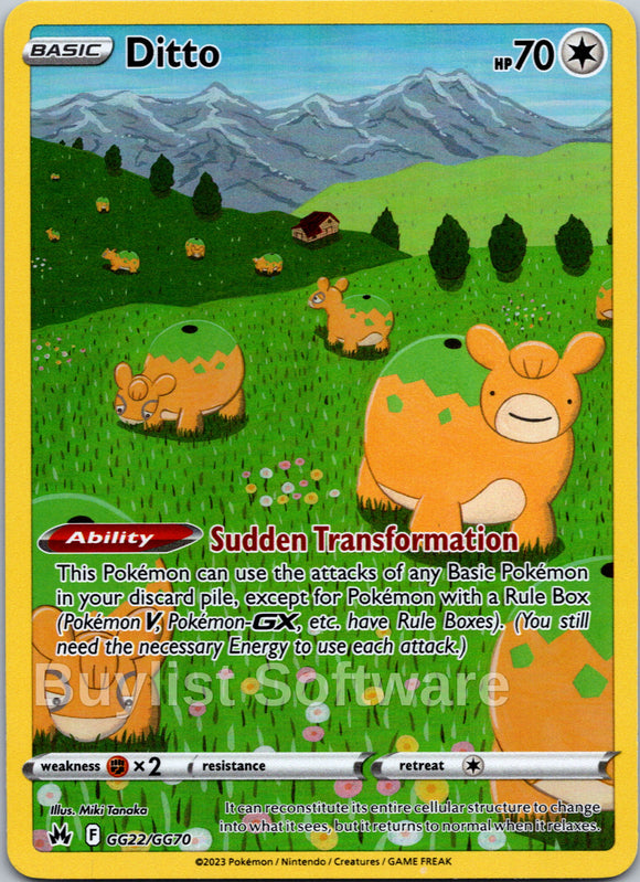Ditto [GG22/GG70] [ Galarian Gallery] Holofoil