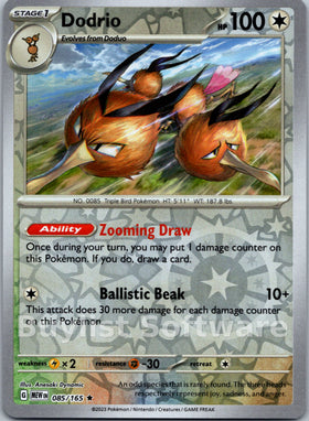 Dodrio [085/165] [Scarlet & Violet 151] Reverse Holofoil