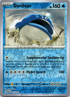 Dondozo [055/182] [Paradox Rift] Reverse Holofoil