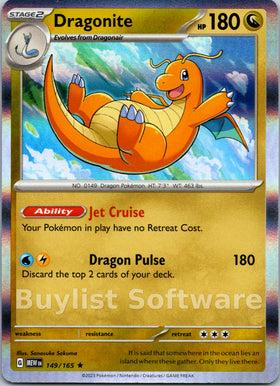 Dragonite [149/165] [Scarlet & Violet 151] Holofoil