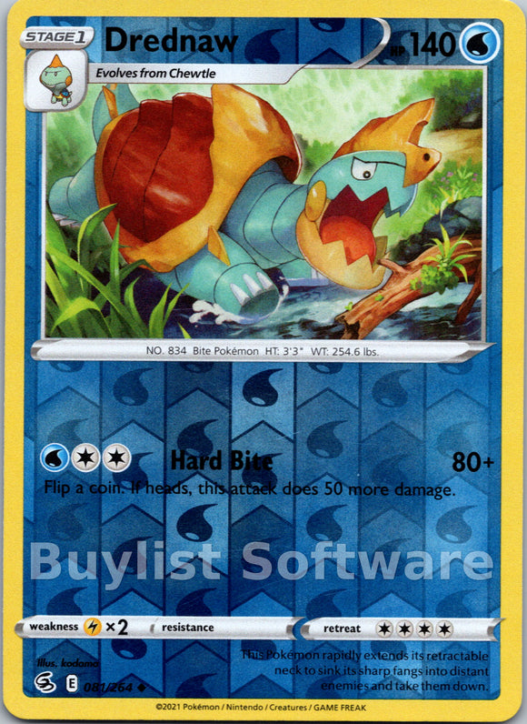 Drednaw [081/264] [Fusion Strike] Reverse Holofoil