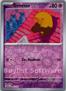 Drowzee [096/165] [Scarlet & Violet 151] Reverse Holofoil