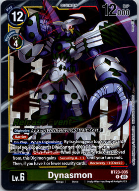 Dynasmon [BT23-035] [Hackers' Slumber Release Event Cards] Foil