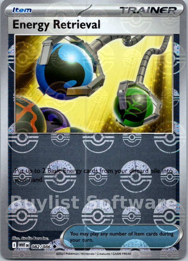 Energy Retrieval (Poke Ball Pattern) [082/086] [White Flare] Holofoil