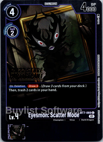 Eyesmon: Scatter Mode (2022 Store Participant) [BT7-069] [Next Adventure] Foil