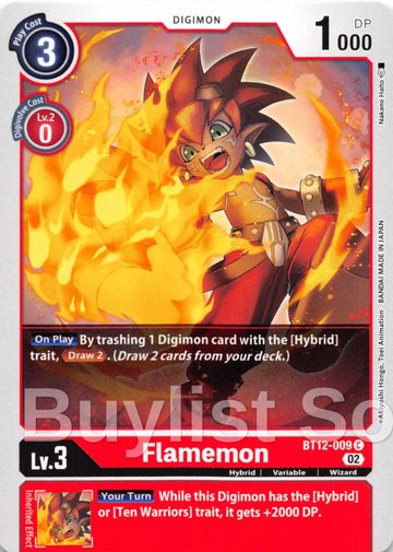 Flamemon [BT12-009] [Across Time]