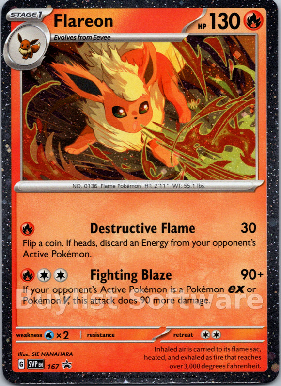 Flareon [167] [Scarlet & Violet Promo Cards] Holofoil
