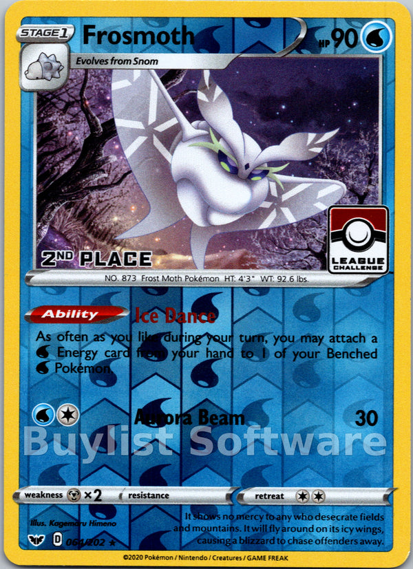 Frosmoth (League Challenge) [2nd Place] [064/202] [League & Championship Cards] Reverse Holofoil