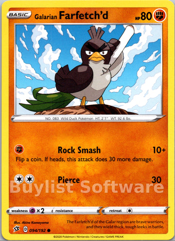 Galarian Farfetch'd [094/192] [Rebel Clash]