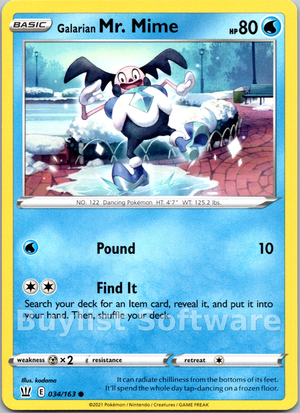 Galarian Mr. Mime [034/163] [Battle Styles]