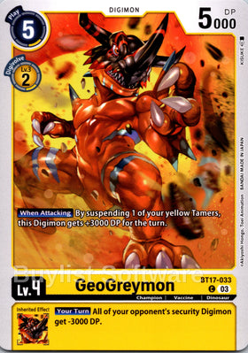 GeoGreymon [BT17-033] [Secret Crisis]