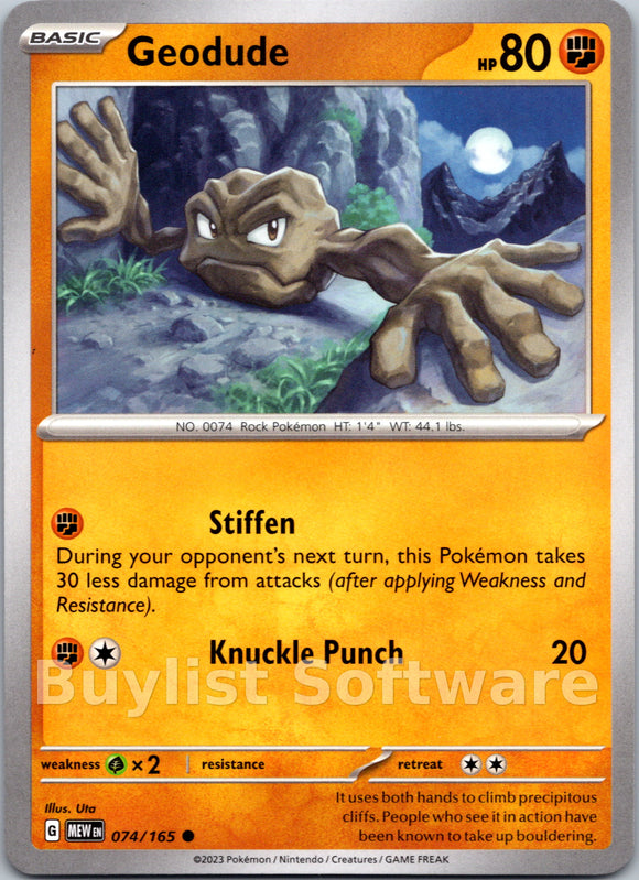 Geodude [074/165] [Scarlet & Violet 151]