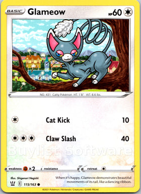 Glameow [115/163] [Battle Styles]