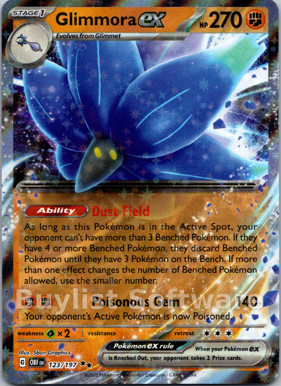 Glimmora ex [123/197] [Obsidian Flames] Holofoil