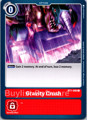 Gravity Crush [BT1-090] [Release Special Booster 1.0]