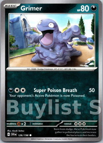 Grimer [126/198] [Scarlet & Violet Base Set]