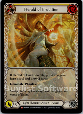 Herald of Erudition (Extended Art) [MON004] [Monarch] 1st Edition Rainbow Foil