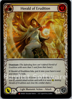 Herald of Erudition [MON004] [Monarch] 1st Edition Rainbow Foil
