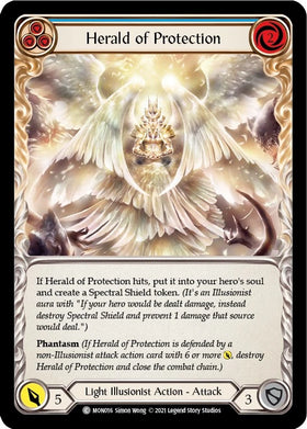 Herald of Protection (Blue) [MON016] [Monarch] Unlimited Edition Rainbow Foil