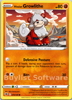Hisuian Growlithe [070/189] [Astral Radiance]