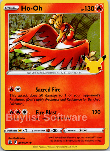 Ho-Oh [001/025] [Celebrations] Holofoil