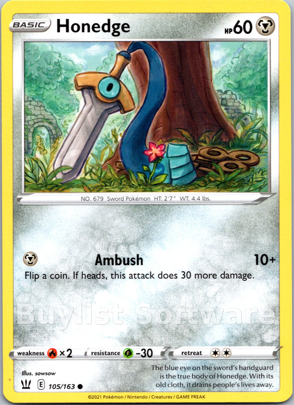 Honedge [105/163] [Battle Styles]