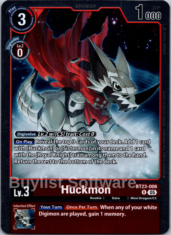 Huckmon [BT23-006] [Hackers' Slumber] Foil