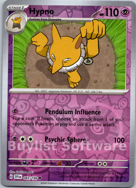 Hypno [083/198] [Scarlet & Violet Base Set] Reverse Holofoil