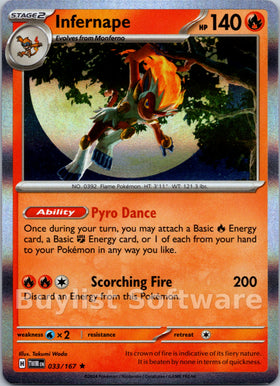 Infernape [033/167] [Twilight Masquerade] Holofoil