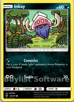 Inkay [89/147] [Burning Shadows]