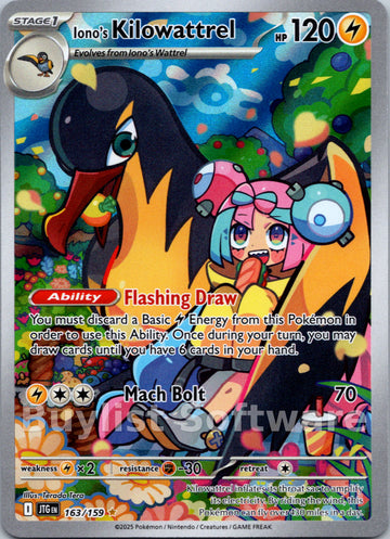 Iono's Kilowattrel [163/159] [Journey Together] Holofoil