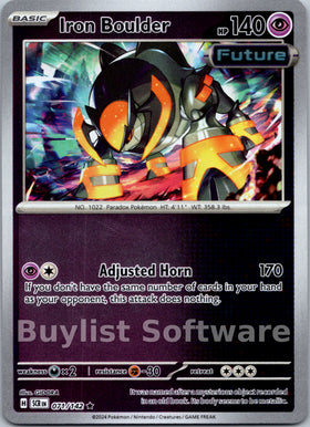 Iron Boulder [071/142] [Stellar Crown] Reverse Holofoil