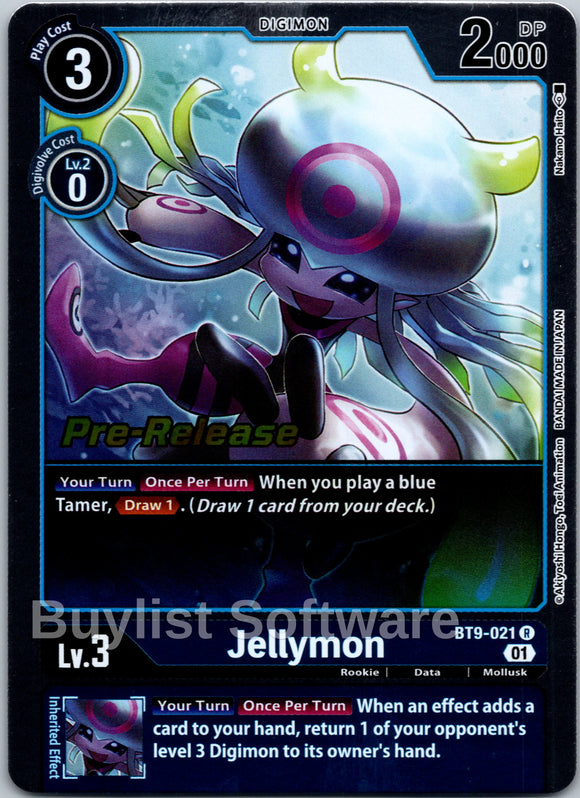 Jellymon [BT9-021 R] [X Record Pre-Release Cards] Foil