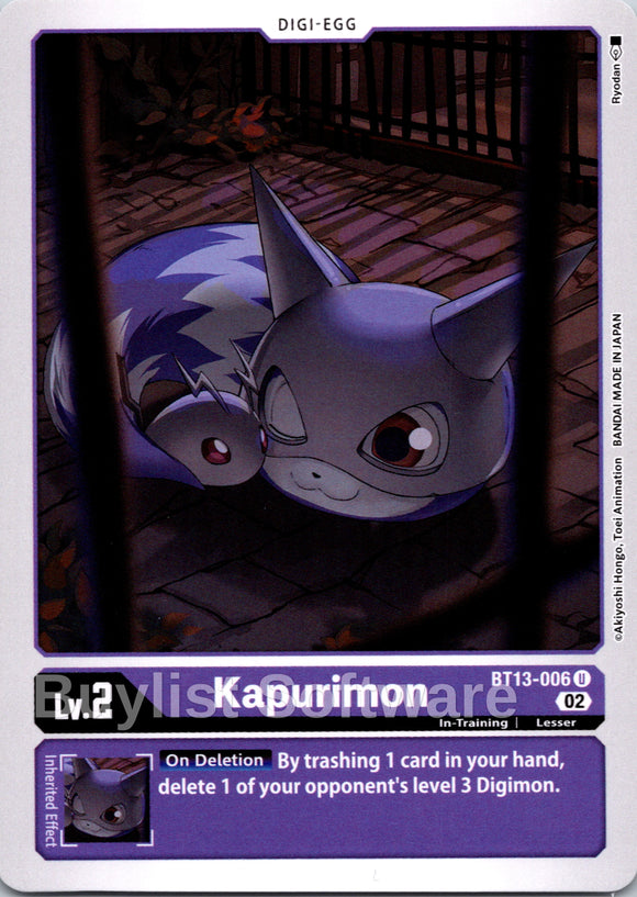 Kapurimon [BT13-006] [Versus Royal Knights]
