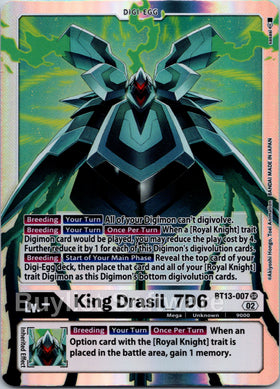 King Drasil_7D6 [BT13-007] [Versus Royal Knights] Foil