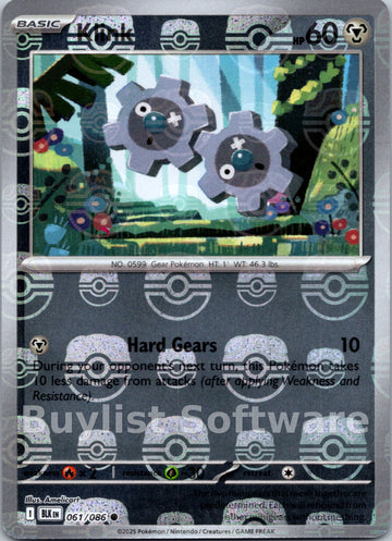 Klink (Master Ball Pattern) [061/086] [Black Bolt] Holofoil