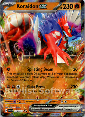 Koraidon ex [124/197] [Obsidian Flames] Holofoil