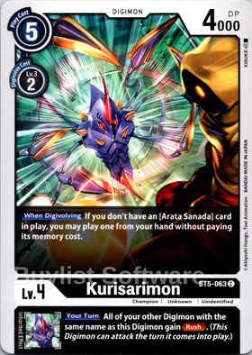 Kurisarimon [BT5-063] [Battle of Omni]