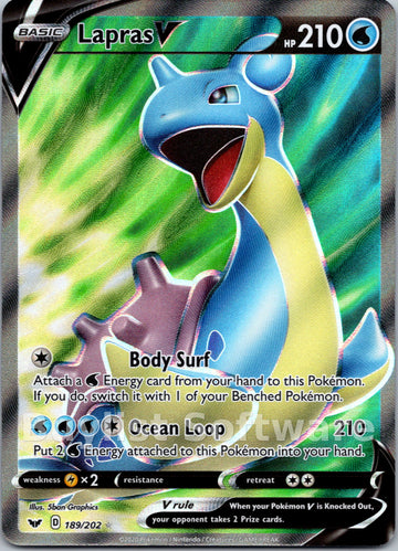 Lapras V [189/202] [Sword & Shield Base Set] Holofoil