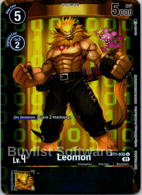 Leomon (Tamer's Card Set 1) [BT1-035] [Release Special Booster 1.0] Foil