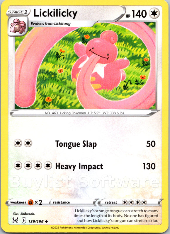 Lickilicky [139/196] [Lost Origin]