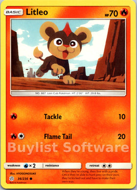 Litleo [36/236] [Cosmic Eclipse]