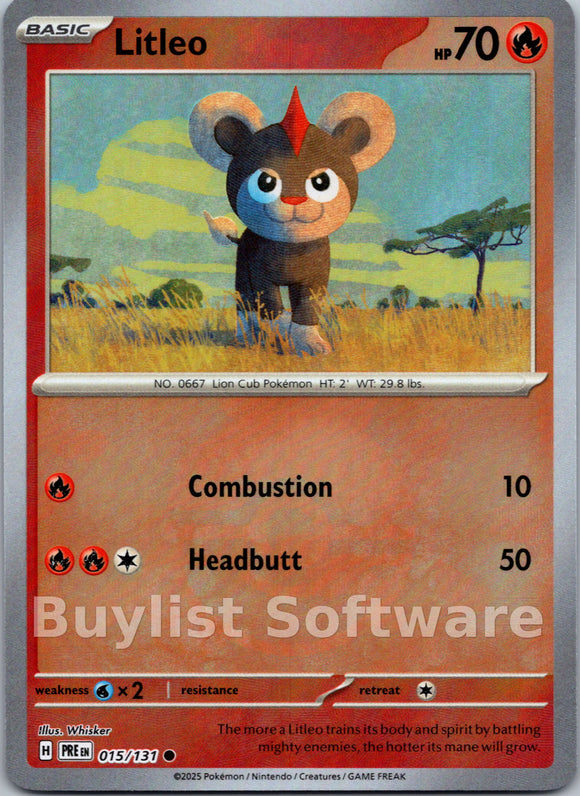 Litleo (Master Ball Pattern) [015/131] [Prismatic Evolutions] Holofoil