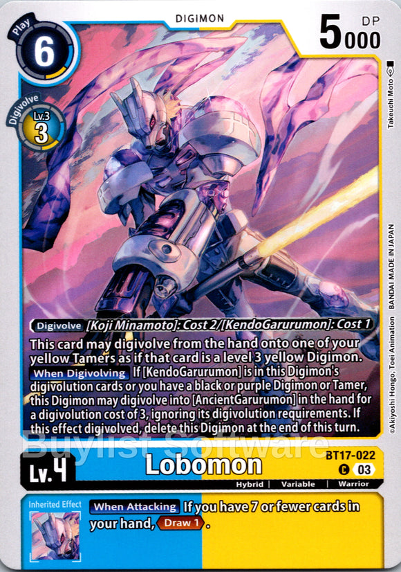 Lobomon [BT17-022] [Secret Crisis]