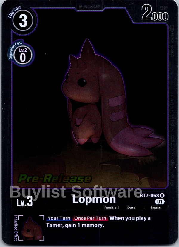 Lopmon [BT7-068] [Next Adventure Pre-Release Cards] Foil