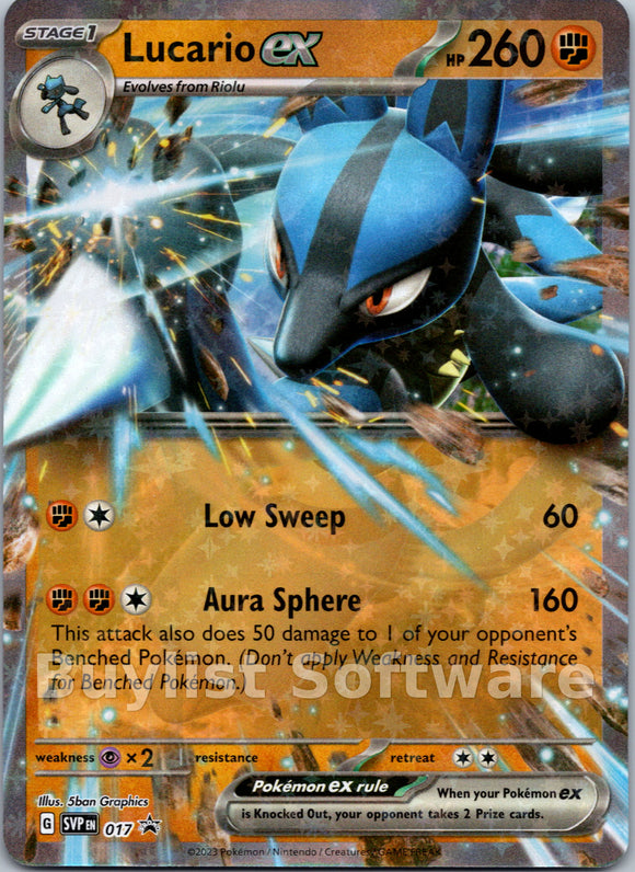Lucario ex [017] [Scarlet & Violet Promo Cards] Holofoil