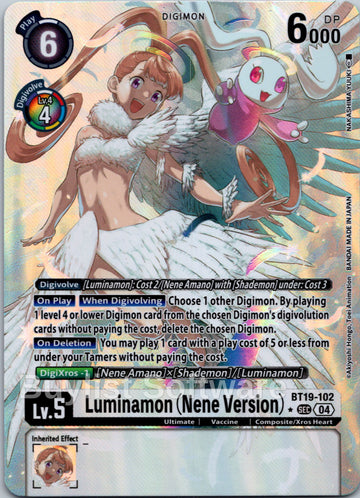 Luminamon (Nene Version) (Alternate Art) [BT19-102] [Release Special Booster 2.5] Foil